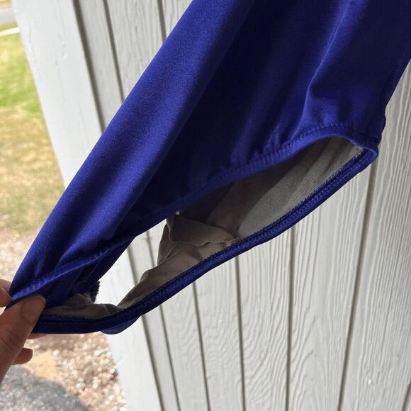 Maxine of Hollywood Vintage Purple One-Piece Swimsuit – Made in USA – Sz 12 - Picture 7 of 10